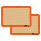 Silicone Baking Mat - Best German Silicone - Non Slip Silicone Baking Sheet, Non Stick Reusable Silicone Mats for Baking, Oven Liner, Counter Mat - Half Sheet Baking Mat, Set of 2