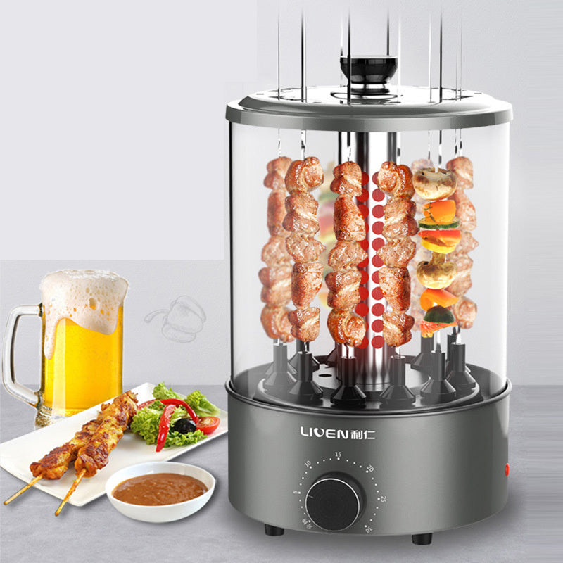 Grill elektryczny obraca się automatycznie