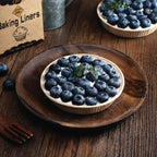 50pcs Paper Mini Tart Pans for Baking, mini pie tins 4Inch Mini Pie Pans, Non-stick, Unbleached, Disposable Quiche Baking Dish,Oven safe, Microwave safe
