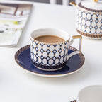 Bone China Coffee Cup And Saucer Set Ceramic Tea Set Afternoon Tea Red Tea Cup - Walfos® Kitchenware