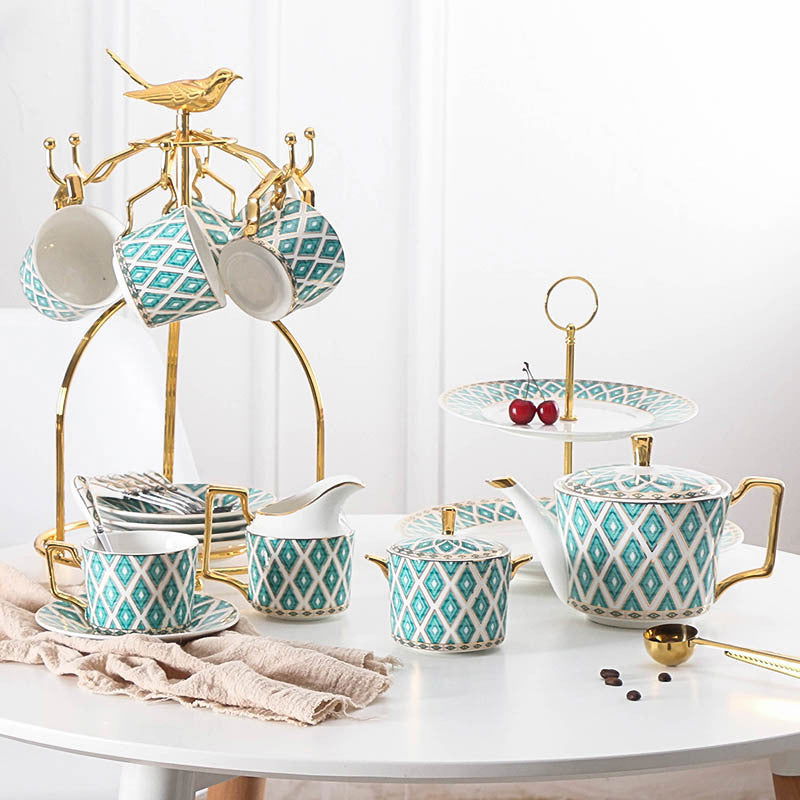 British Afternoon Tea Set Bone China Household - Walfos® Kitchenware