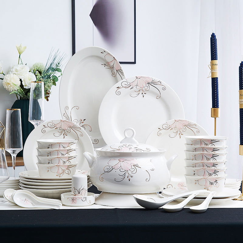 Ceramic Bowls And Saucers Set Bone China Bowls And Plates - Walfos® Kitchenware