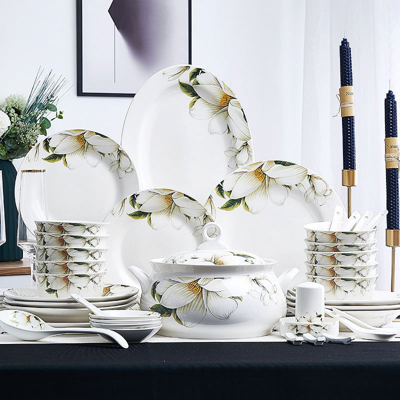Ceramic Bowls And Saucers Set Bone China Bowls And Plates - Walfos® Kitchenware