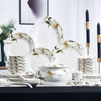 Ceramic Bowls And Saucers Set Bone China Bowls And Plates - Walfos® Kitchenware