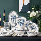 Ceramic Bowls And Saucers Set Bone China Bowls And Plates - Walfos® Kitchenware