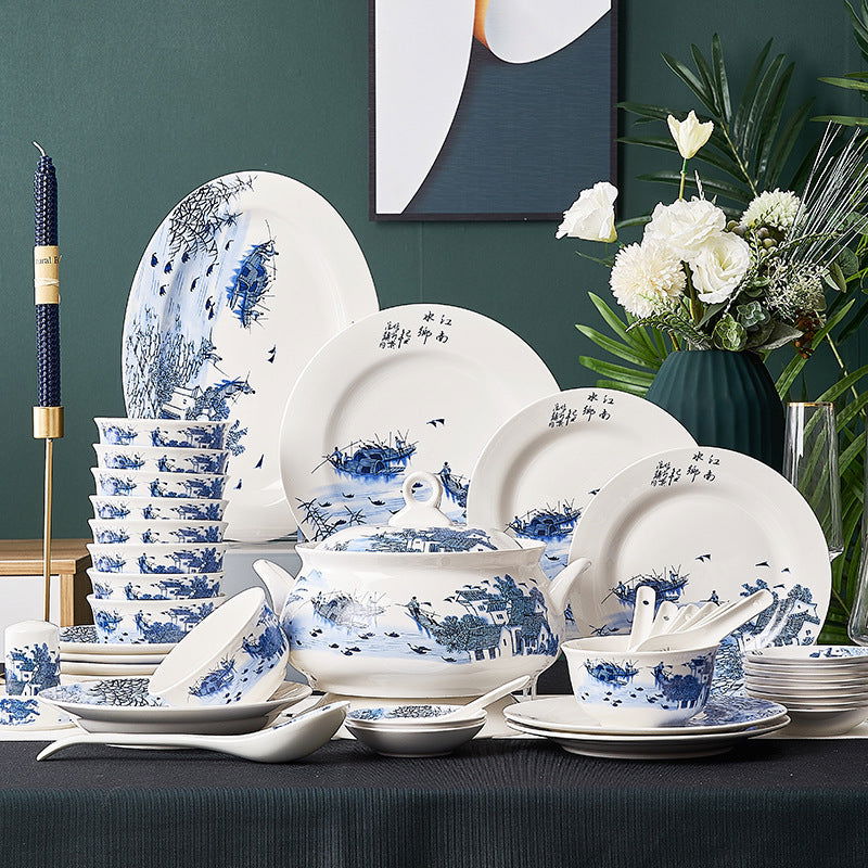 Ceramic Bowls And Saucers Set Bone China Bowls And Plates - Walfos® Kitchenware