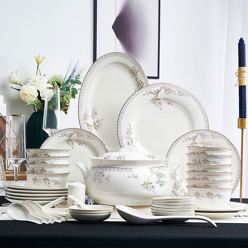 Ceramic Bowls And Saucers Set Bone China Bowls And Plates - Walfos® Kitchenware