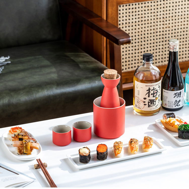 Ceramic Red Wine Set Sake Jug - Walfos® Kitchenware