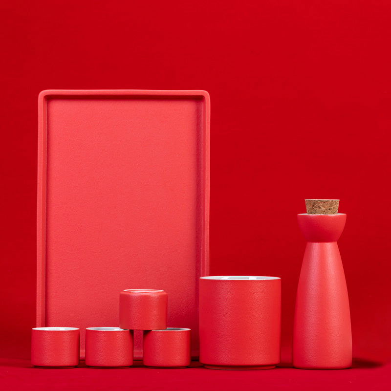 Ceramic Red Wine Set Sake Jug - Walfos® Kitchenware
