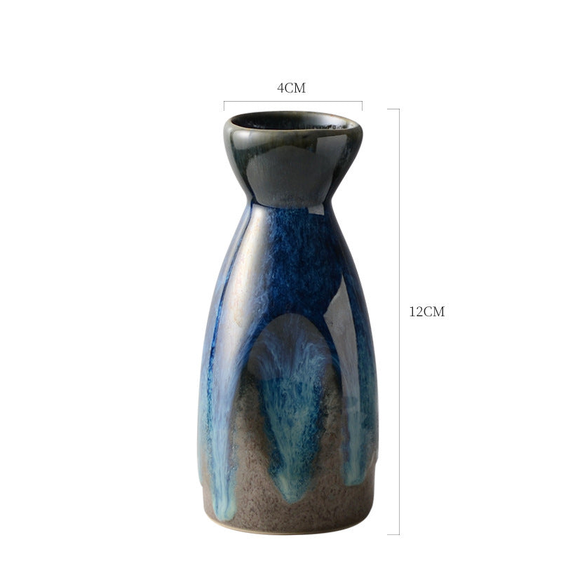 Household Vintage Ceramic White Wine Glass For Sake Set - Walfos® Kitchenware