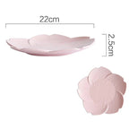 Japanese Ceramic Sakura Plate Creative Dinner Plate - Walfos® Kitchenware