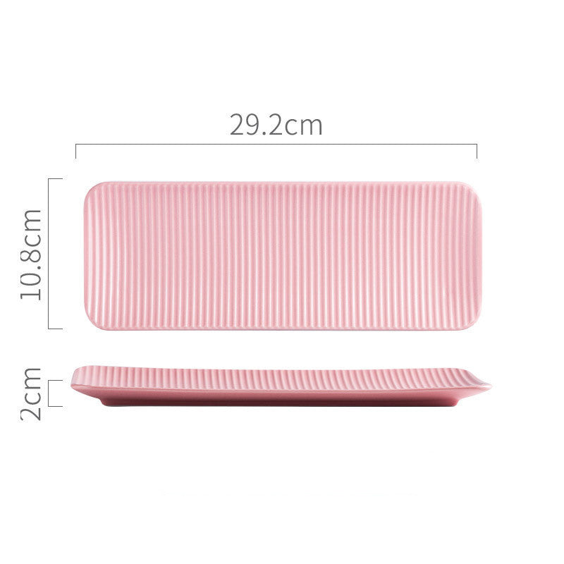 Japanese Creative Sushi Plate Pottery Long Plate - Walfos® Kitchenware