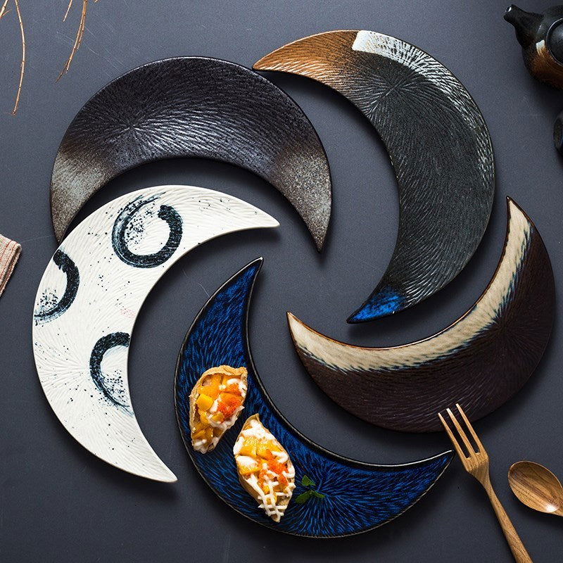 Japanese Food Sushi Plate Ceramic Irregular Plate - Walfos® Kitchenware