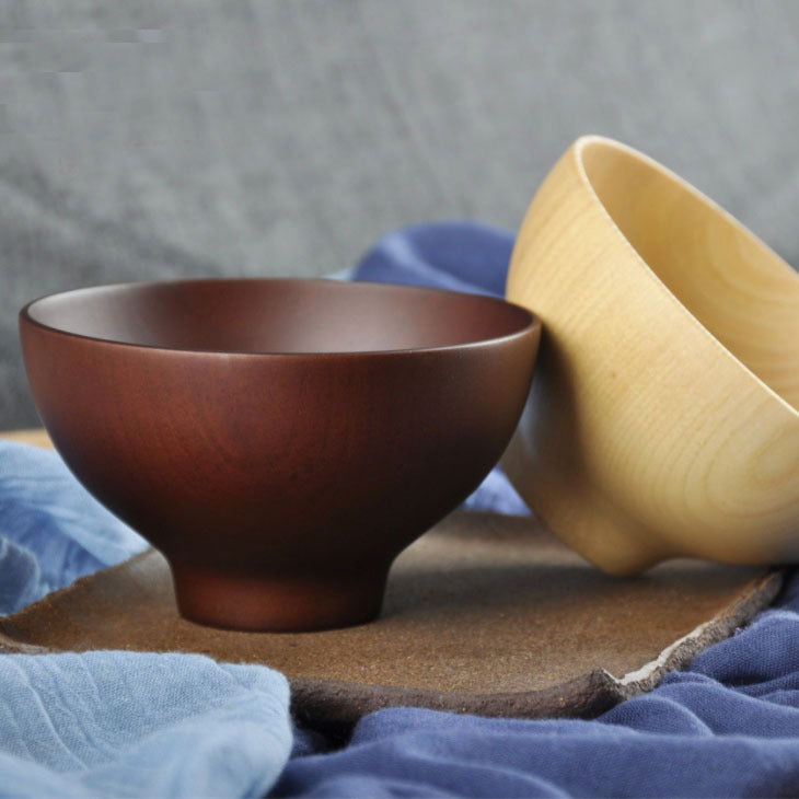 Japanese Jujube Wooden Bowl Wooden Rice Bowl Soup Bowl - Walfos® Kitchenware