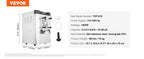 Commercial Ice Cream Machine 1400W 20/5.3 Gph Hard Serve Ice Cream Maker with LED Display Screen Auto Shut-Off Timer