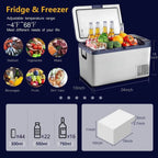 12 Volt Car Refrigerator, 27 Quart (25L) Car Fridge Portable Freezer (-4℉-68℉), 12/24V DC & 100V-240V AC, WIFI APP Control