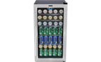 Beverage Refrigerator With Internal Fan – Stainless Steel 120-Can Capacity Refrigerators Frigobar Mini Fridge Portable Cooler