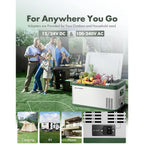 21QT/20.1L Portable Car Refrigerator Cooler, -4°F~68°F Portable Freezer Fast Cooling for Home Party Camping RV Roadtrips Truck