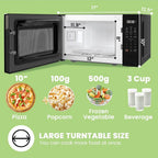 Retro Microwave with 11 power levels, Fast Multistage Cooking, Speedy Cooking/Time Defrost, Memory function, Children Lock, 700W