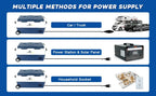 12 Volt Car Refrigerator, 37 Quart(35L) Portable Freezer Car Fridge WIFI APP Control, 12/24V DC and 100-240V for Outdoor,Camping