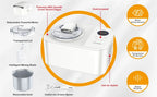 1.2 Quart Automatic Electronic Gelato Maker with LCD Display, Built-In Compressor, Portable, Ice Cream Machine for Home, Dorm