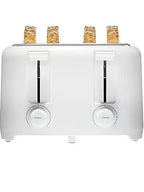 4 Slice Toaster with Extra Wide Slots for Bagels, Cool-Touch Walls, Shade Selector, Toast Boost, Auto Shut-off and Cancel Button