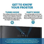 Beer Froster Refrigerator and Cooler Mini Fridge 125 Can Capacity Freestanding Beer Fridge in Cool to 23 F With Frosty In 1 Hour