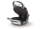 Double Belgian Waffle Maker - Round, waffle maker machine, Two sets of removable plates
