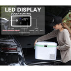 Портативний автомобільний холодильник 12V, 19 кварт (18 літрів), 12-вольтовий морозильник, компресорний охолоджувач 12V/24V постійного струму 110～240 V змінного струму для вантажівок та автофургонів