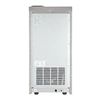 110LBS/24H Commercial Ice Maker Machine with 2 Water Inlets, Freestanding with 24lbs Storage Bin, Ice Scoop & Water Filter