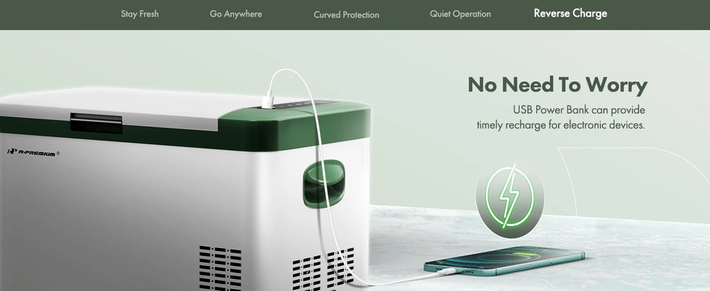 21QT/20.1L Portable Car Refrigerator Cooler, -4°F~68°F Portable Freezer Fast Cooling for Home Party Camping RV Roadtrips Truck