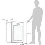 Beer Froster Refrigerator and Cooler Mini Fridge 125 Can Capacity Freestanding Beer Fridge in Cool to 23 F With Frosty In 1 Hour