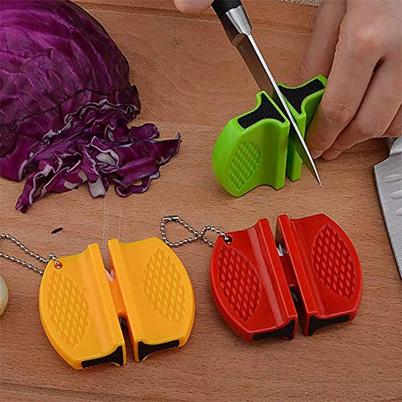 WALFOS Portable Mini Kitchen Knife Sharpener Kitchen Tools Accessories Creative Butterfly Type Two-Stage Knife Sharpener Walfos® Kitchenware