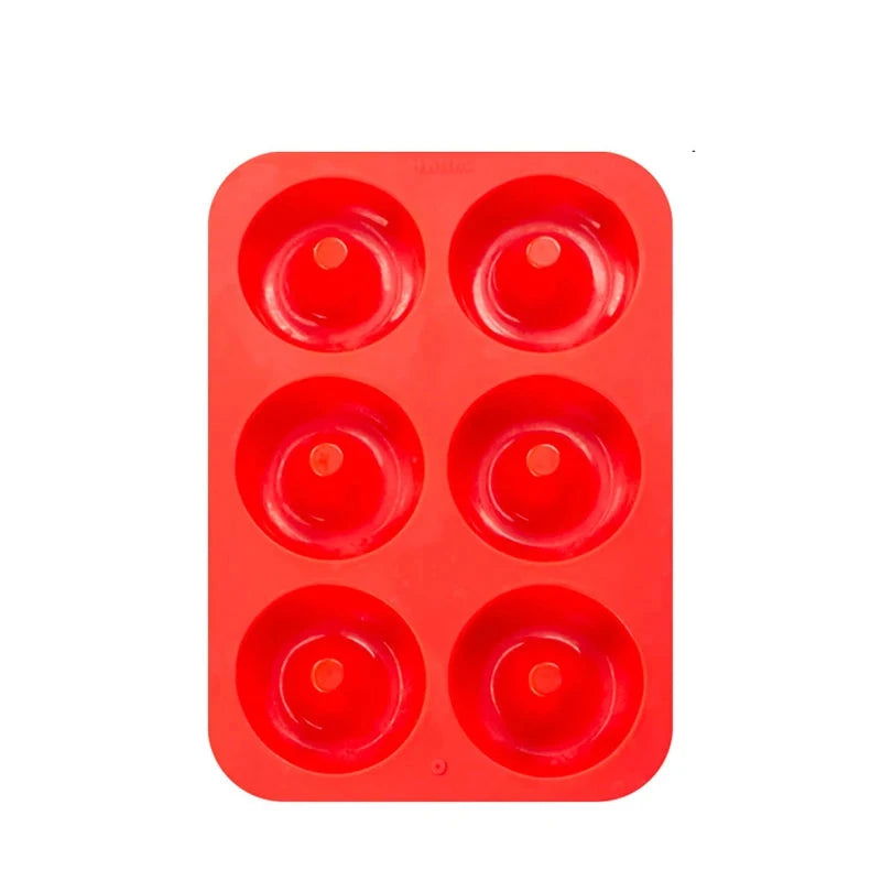 WALFOS 6Hole Silicone Baking Pan for Pastry Donuts Silicon Form Doughnut Mould DIY Cake Chocolate Bagels Dessert Bakery Tools - Walfos® Kitchenware