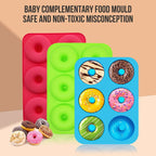 WALFOS 6Hole Silicone Baking Pan for Pastry Donuts Silicon Form Doughnut Mould DIY Cake Chocolate Bagels Dessert Bakery Tools - Walfos® Kitchenware