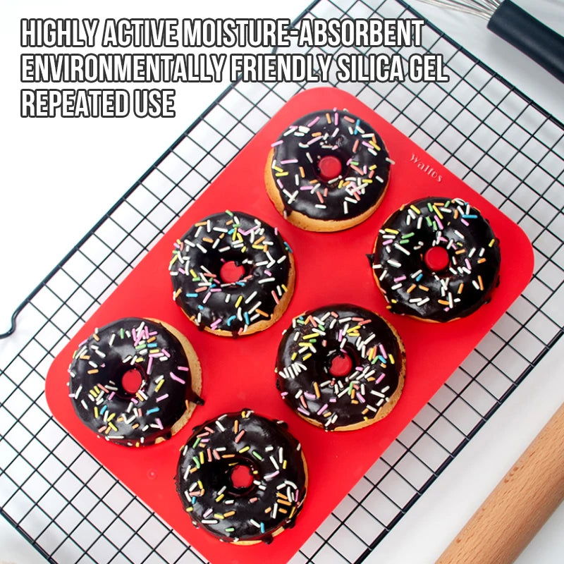 WALFOS 6Hole Silicone Baking Pan for Pastry Donuts Silicon Form Doughnut Mould DIY Cake Chocolate Bagels Dessert Bakery Tools - Walfos® Kitchenware