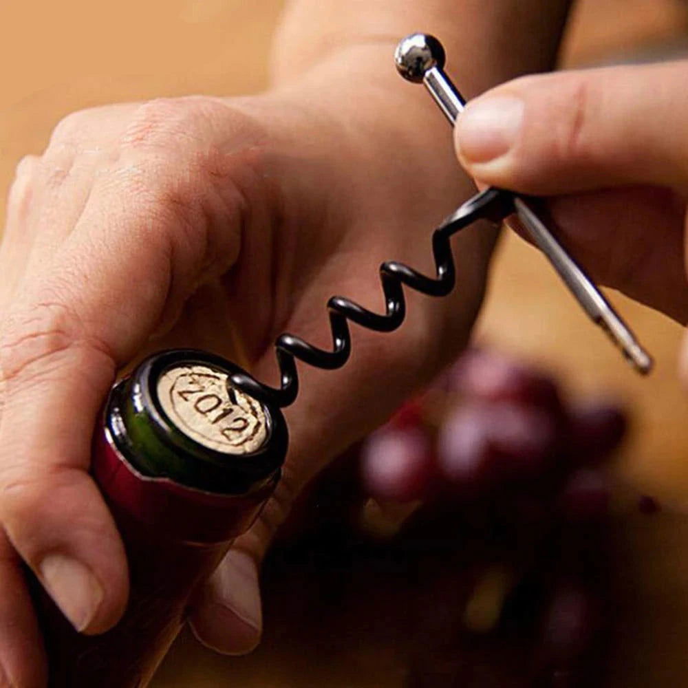 WALFOS  Creative Multifunctional Mini Outdoor Stainless Steel Corkscrew Wine Bottle Opener with Ring Keychain Bottle Opener - Walfos® Kitchenware