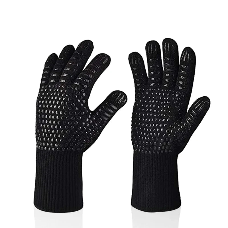 WALFOS Extreme Heat Resistant BBQ Gloves Grill Gloves Cooking Glove Oven Mitt for Kitchen Baking Tools - Walfos® Kitchenware