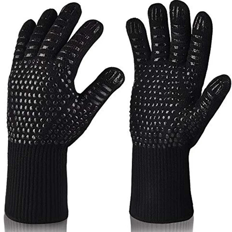 WALFOS Extreme Heat Resistant BBQ Gloves Grill Gloves Cooking Glove Oven Mitt for Kitchen Baking Tools - Walfos® Kitchenware