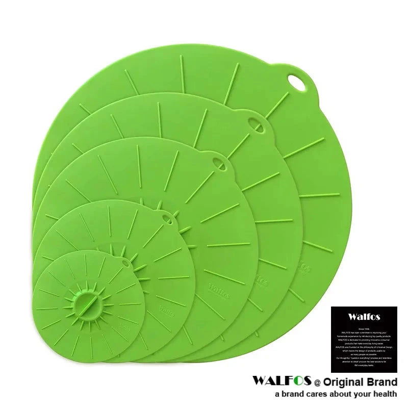 WALFOS Food Grade Silicone Cookware Pot Lid Cover Food Multifunction Microwave Cover Cooking Tool Kitchen Utensil Accessiores - Walfos® Kitchenware