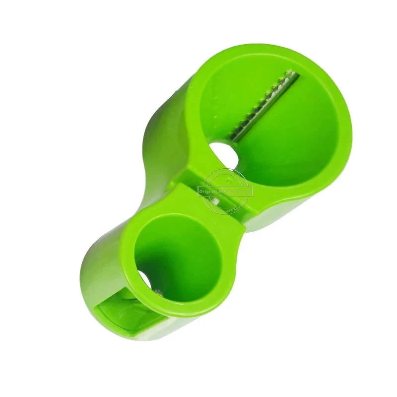 Walfos 1 Pc 2 in 1 Vegetable Grater With Knife Sharpener Spiral Carrot Slicer Stainless Steel +Plastic Vegetable Cutter - Walfos® Kitchenware