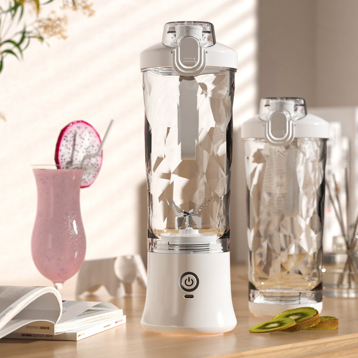 Przenośny blender sokowirówka osobisty rozmiar blender do koktajli i smoothie z 6 ostrzami mini blender kuchenne gadżety